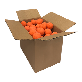 Orange Lacrosse Balls (NOCSAE specifications. Meets NCAA and NFHS Standards )